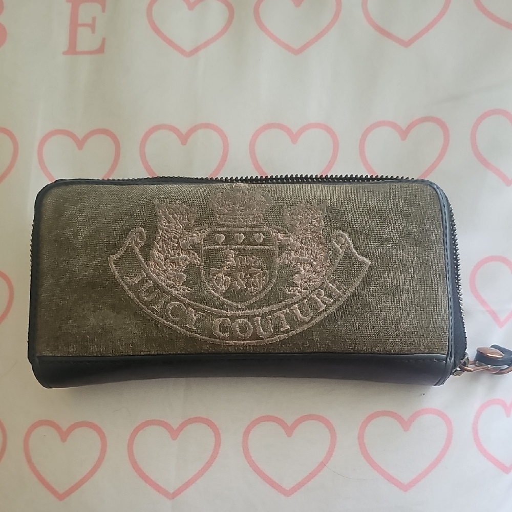 Juicy Couture Gray and Black Wallet